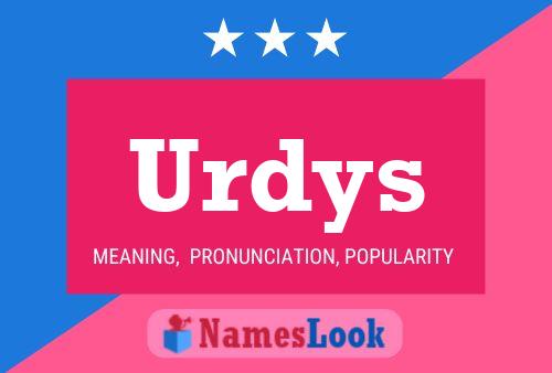 Urdys Name Poster