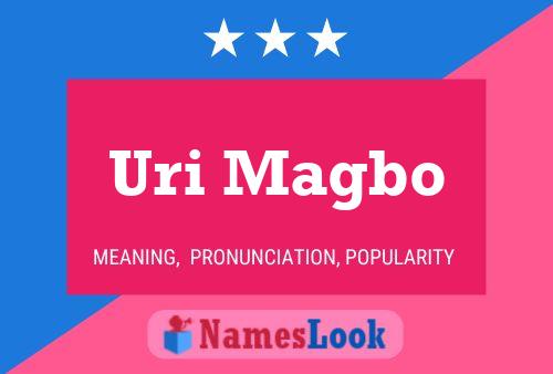 Uri Magbo Name Poster