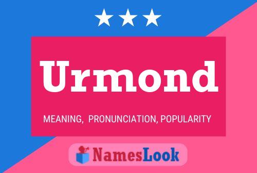 Urmond Name Poster