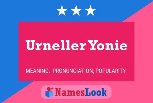 Urneller Yonie Name Poster