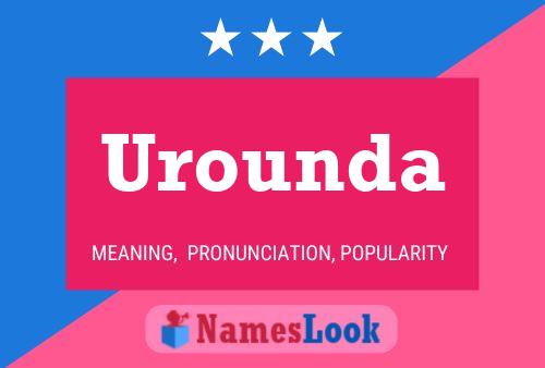 Urounda Name Poster