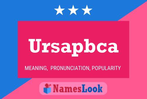 Ursapbca Name Poster