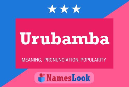 Urubamba Name Poster