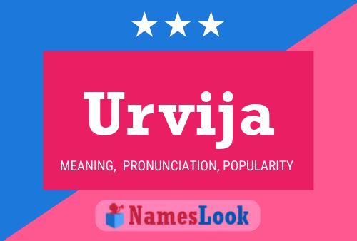 Urvija Name Poster