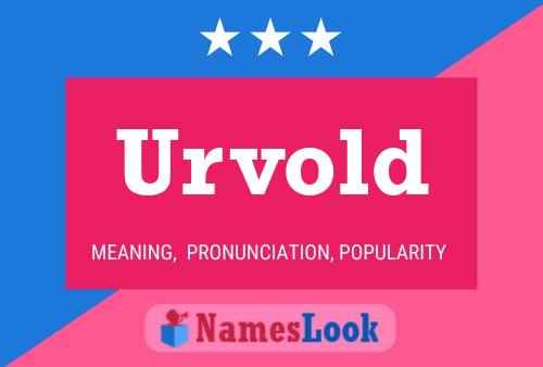 Urvold Name Poster