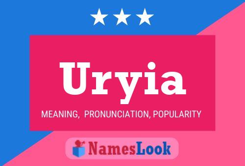 Uryia Name Poster