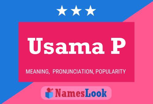 Usama P Name Poster