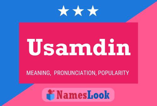 Usamdin Name Poster