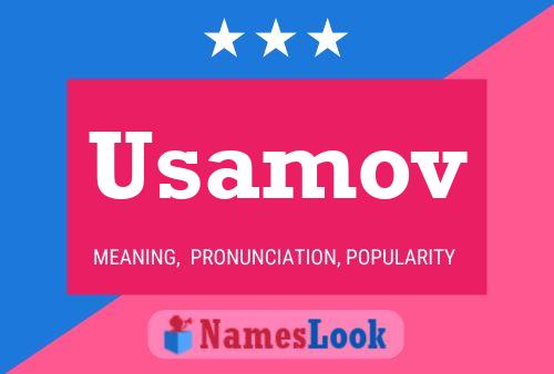 Usamov Name Poster