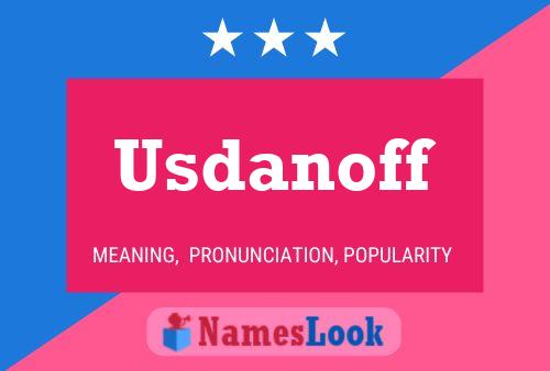 Usdanoff Name Poster