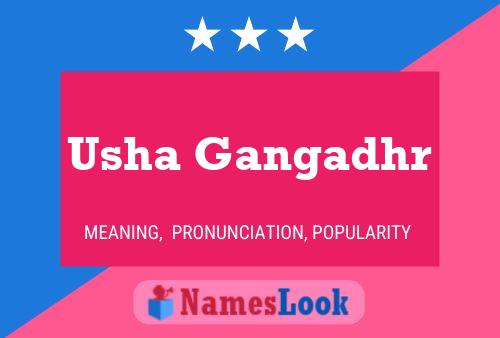 Usha Gangadhr Name Poster