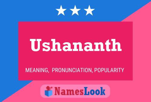 Ushananth Name Poster