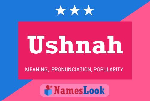 Ushnah Name Poster