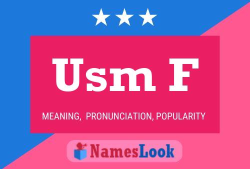 Usm F Name Poster