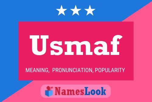 Usmaf Name Poster