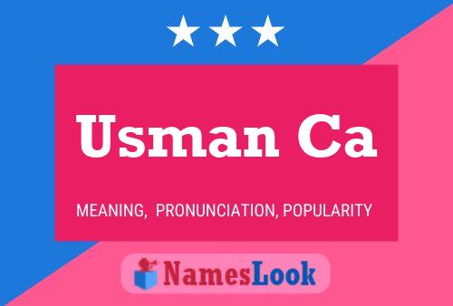 Usman Ca Name Poster