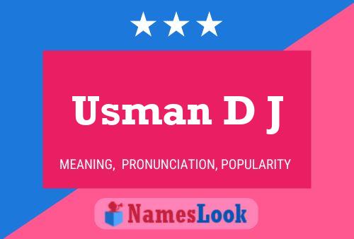 Usman D J Name Poster