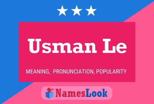 Usman Le Name Poster