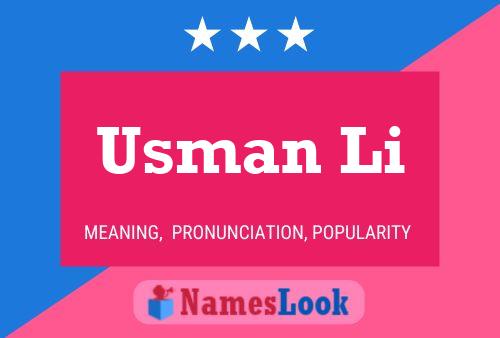 Usman Li Name Poster