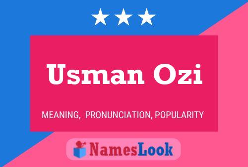 Usman Ozi Name Poster