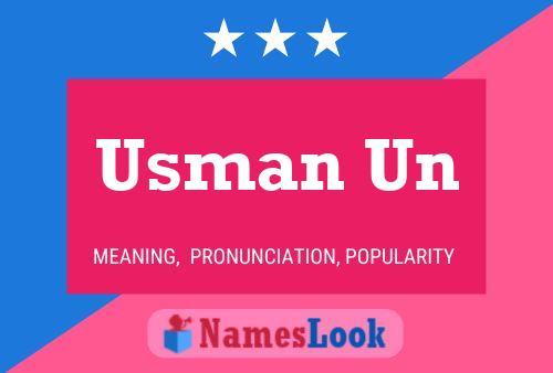 Usman Un Name Poster