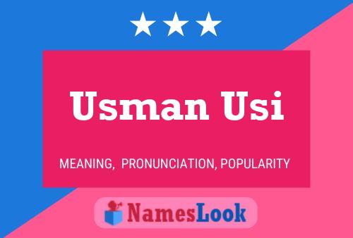 Usman Usi Name Poster