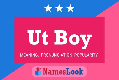 Ut Boy Name Poster