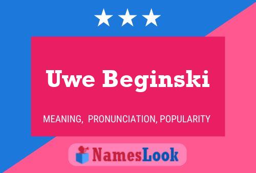 Uwe Beginski Name Poster