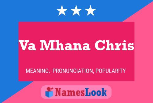 Va Mhana Chris Name Poster