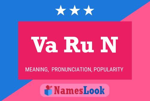 Va Ru N Name Poster