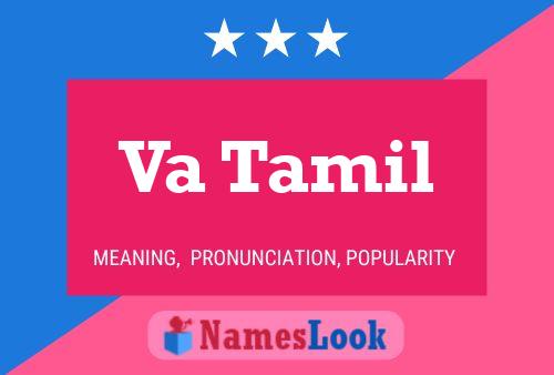 Va Tamil Name Poster