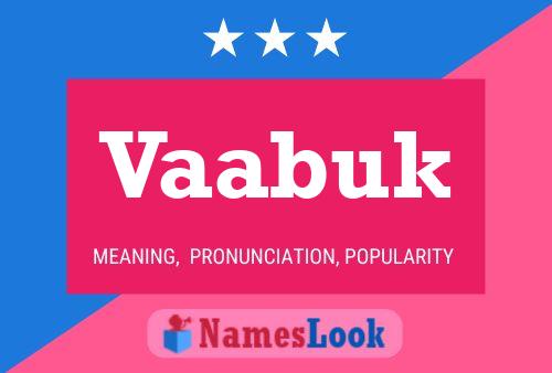 Vaabuk Name Poster