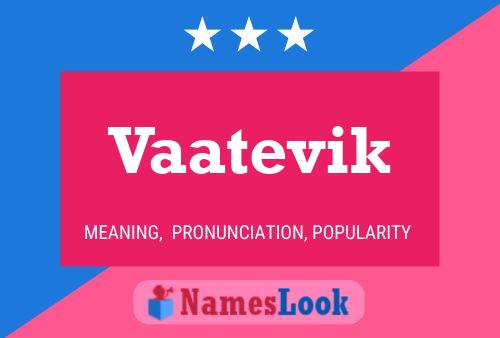 Vaatevik Name Poster