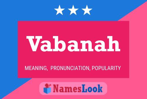 Vabanah Name Poster