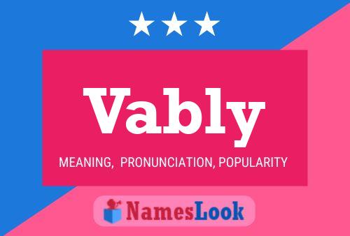 Vably Name Poster