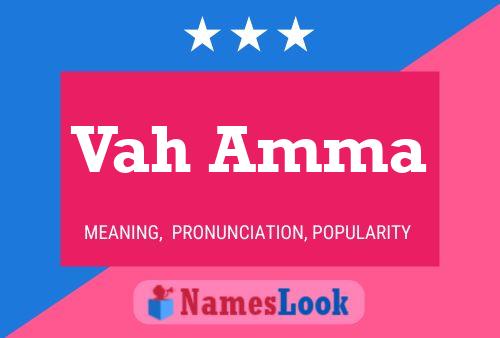 Vah Amma Name Poster