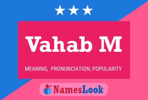 Vahab M Name Poster