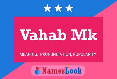 Vahab Mk Name Poster