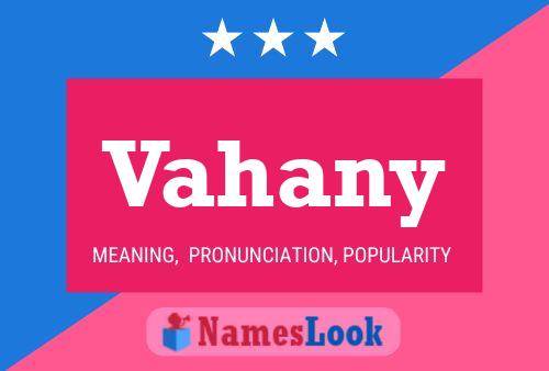 Vahany Name Poster