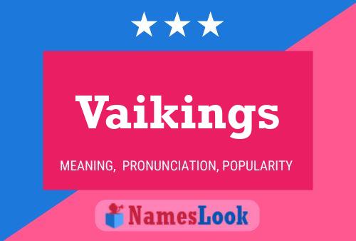 Vaikings Name Poster