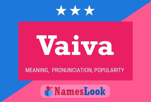 Vaiva Name Poster