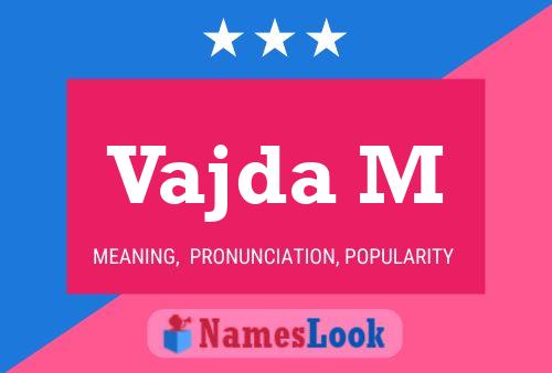 Vajda M Name Poster