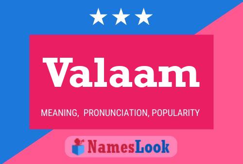 Valaam Name Poster