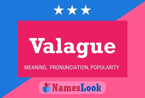 Valague Name Poster