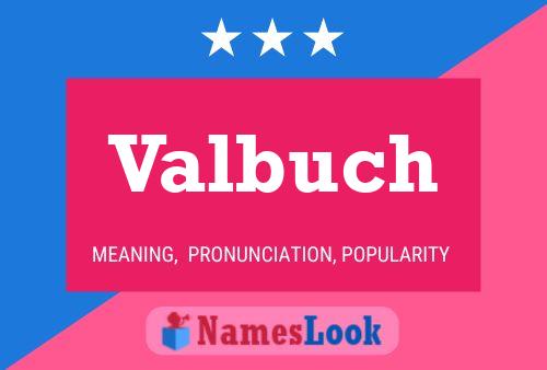 Valbuch Name Poster