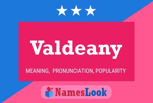 Valdeany Name Poster