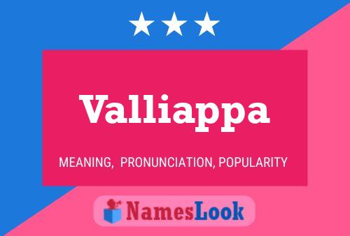 Valliappa Name Poster