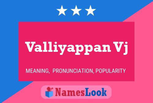 Valliyappan Vj Name Poster