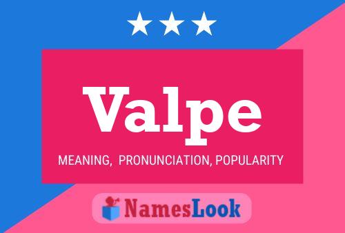 Valpe Name Poster