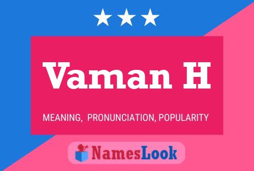 Vaman H Name Poster